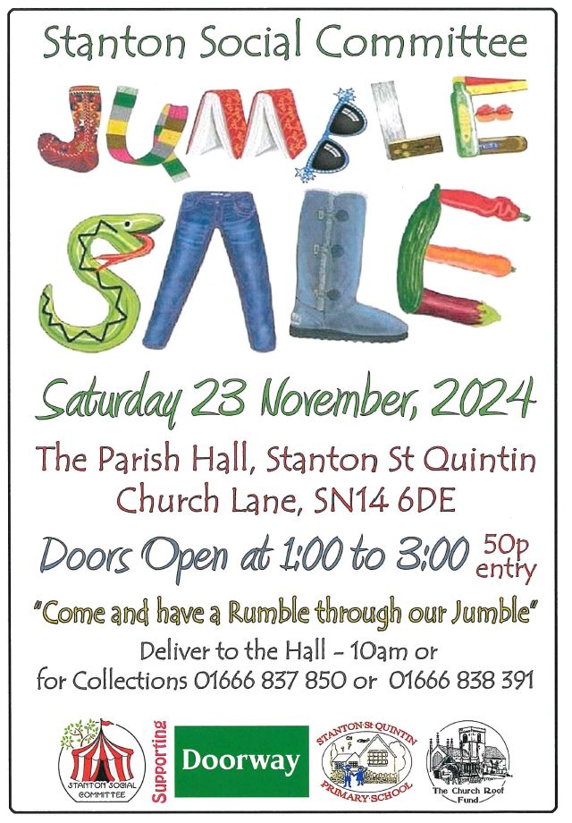 Stanton Social Committee - Jumble Sale